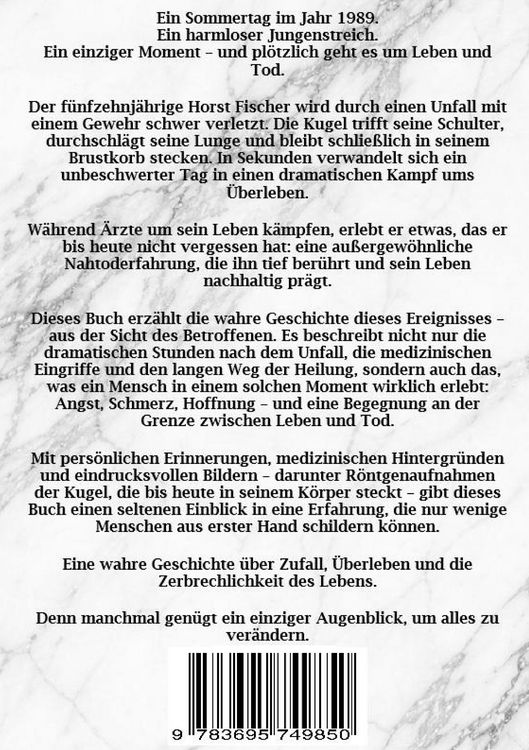 Produktbild: Lungensteckschuss - Mein Leben am seidenen Faden zwischen Leben und Tod