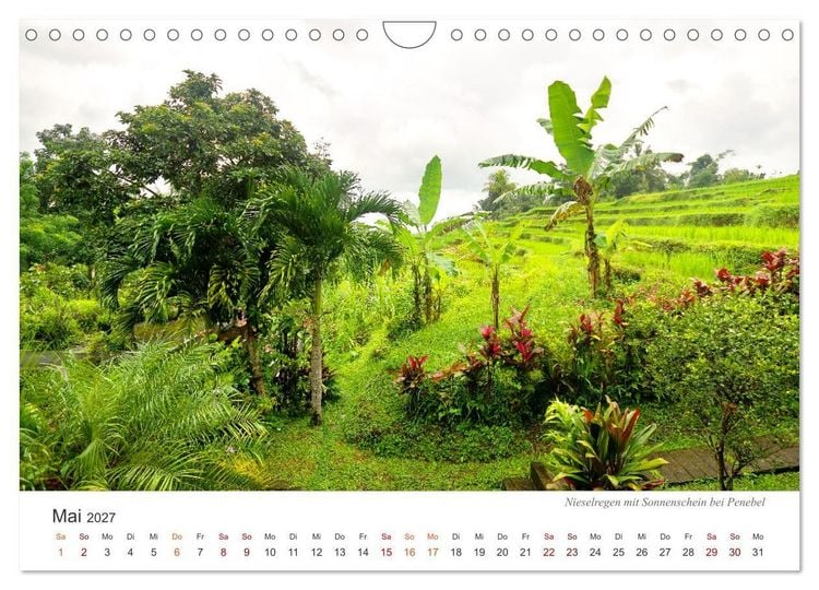 Produktbild: Impressionen einer Reise durch Bali (Wandkalender 2027 DIN A4 quer), CALVENDO Monatskalender