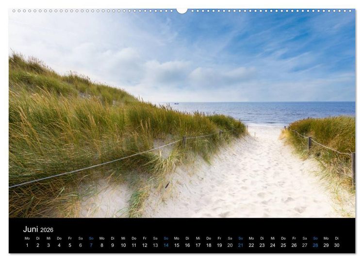 Produktbild: Gr&uuml;&szlig;e aus Texel (hochwertiger Premium Wandkalender 2026 DIN A2 quer), Kunstdruck in Hochglanz