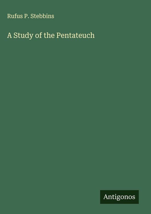 Produktbild: A Study of the Pentateuch