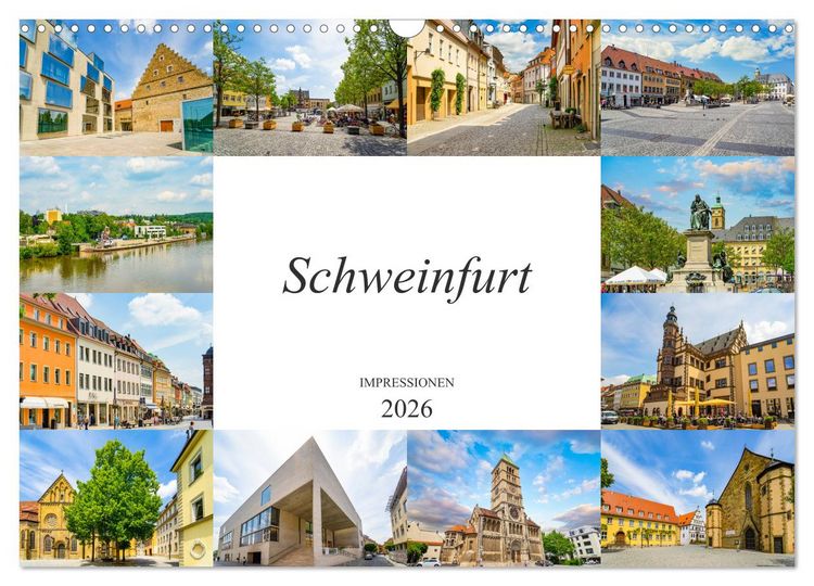 Produktbild: Schweinfurt Impressionen (Wandkalender 2026 DIN A3 quer), CALVENDO Monatskalender