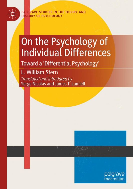 Produktbild: On the Psychology of Individual Differences