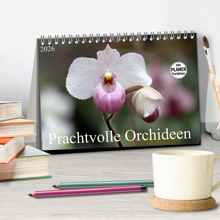 Produktbild: Prachtvolle Orchideen (Tischkalender 2026 DIN A5 quer), CALVENDO Monatskalender