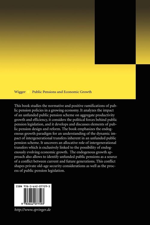 Produktbild: Public Pensions and Economic Growth