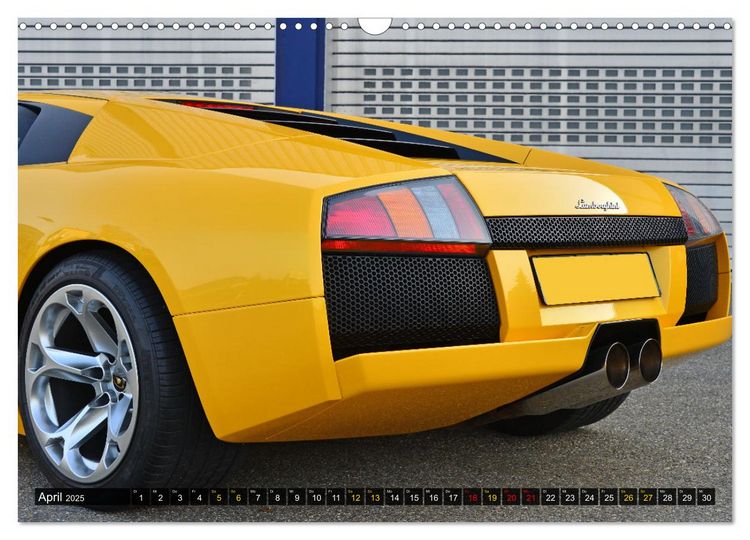 Produktbild: DER GELBE STIER - Lamborghini Murci&eacute;lago (Wandkalender 2025 DIN A3 quer), CALVENDO Monatskalender
