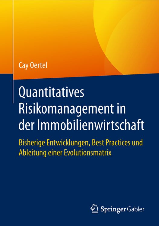 Produktbild: Quantitatives Risikomanagement in der Immobilienwirtschaft
