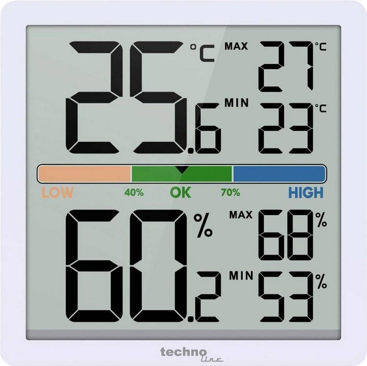 Produktbild: Techno Line Thermo-Hygrostation Thermo-/Hygrometer WS9472