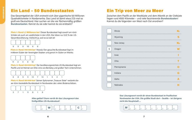 Produktbild: USA I Wissen in R&auml;tseln
