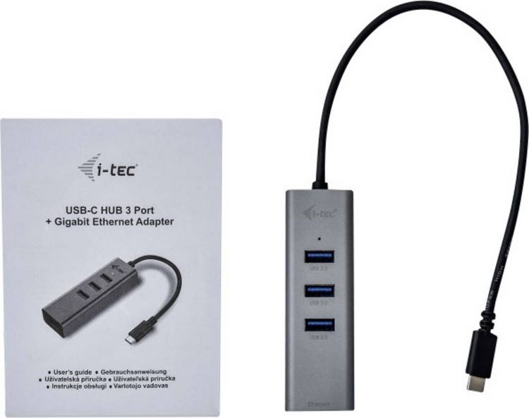 Produktbild: i-tec Netzwerkadapter 10 / 100 / 1000 MBit/s USB-C&reg;