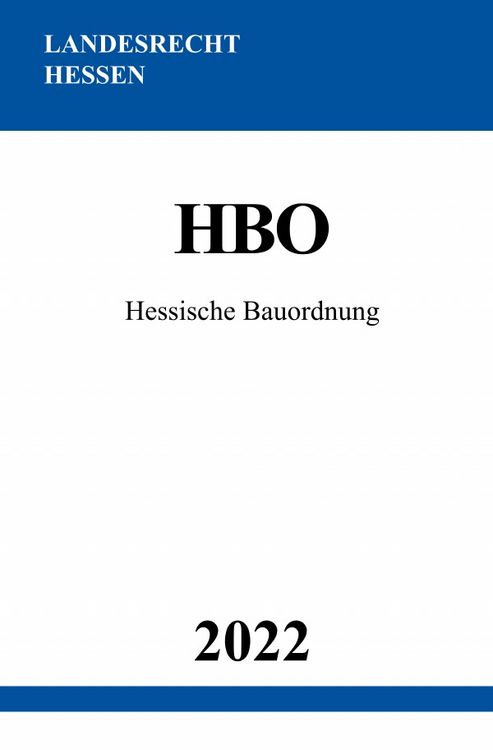 Produktbild: Hessische Bauordnung HBO 2022