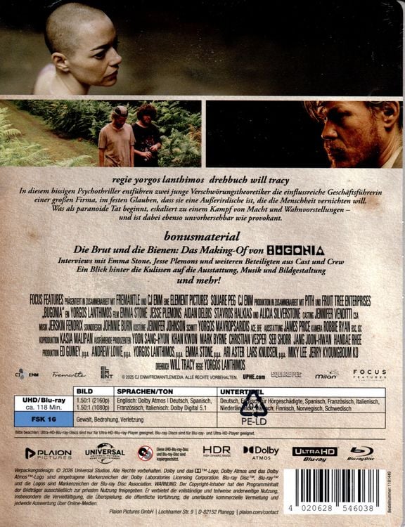 Produktbild: Bugonia - Limitiertes Steelbook (4K Ultra HD + Blu-ray)