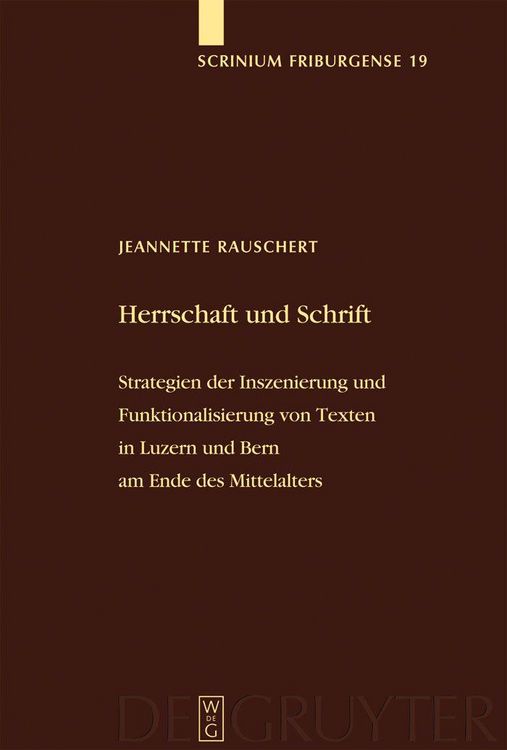 Produktbild: Herrschaft und Schrift