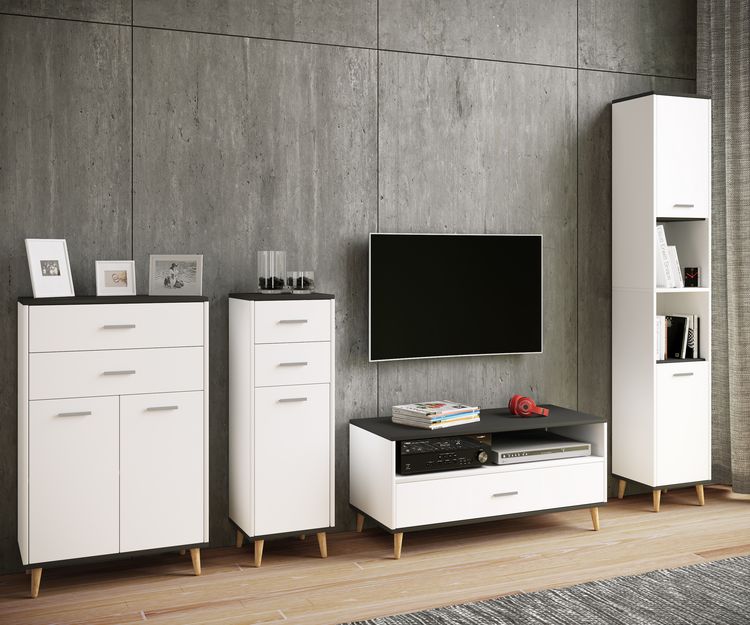 Produktbild: Holz Kommode Dielenm&ouml;bel Sideboard Anrichte Lindas