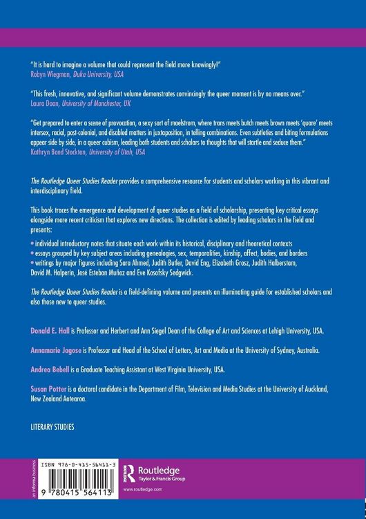 Produktbild: The Routledge Queer Studies Reader