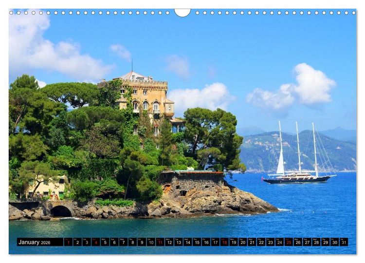 Produktbild: Riviera di Levante The Coast of Liguria (Wall Calendar 2026 DIN A3 landscape), CALVENDO 12 Month Wall Calendar