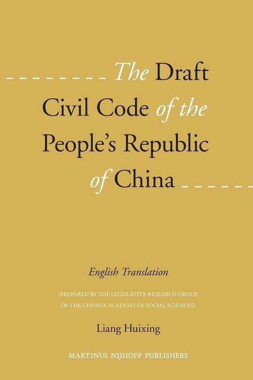 Produktbild: The Draft Civil Code of the People's Republic of China