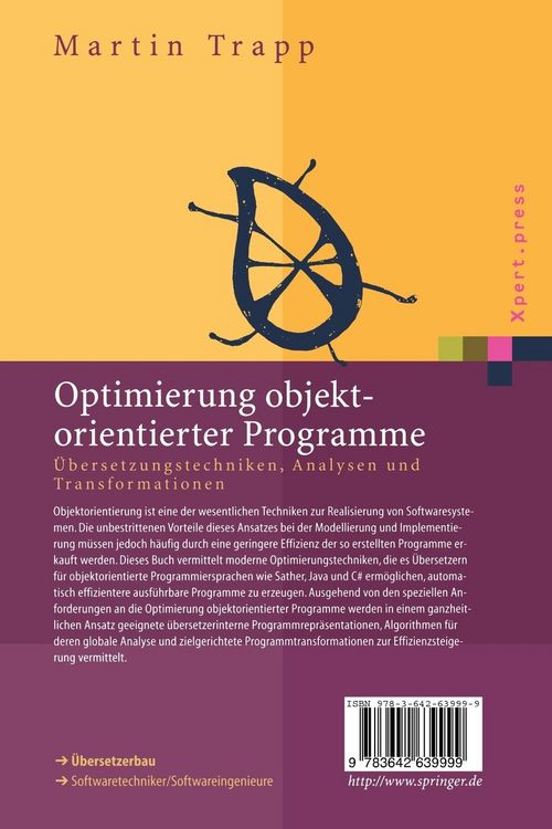 Produktbild: Optimierung objektorientierter Programme