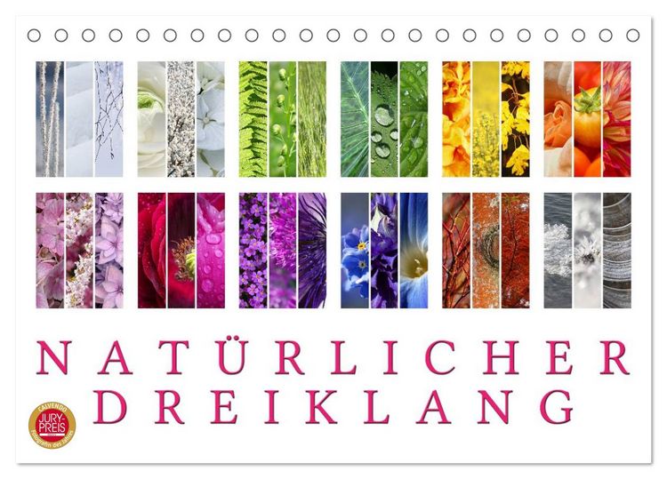 Produktbild: Nat&uuml;rlicher Dreiklang (Tischkalender 2026 DIN A5 quer), CALVENDO Monatskalender