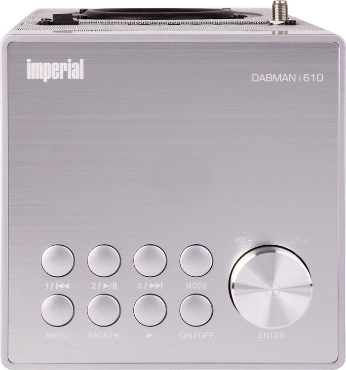 Produktbild: Imperial DABMAN i610 silber Tischradio DAB+, DAB, Internet, UKW Bluetooth&reg;, WLAN DLNA-f&auml;hig Silber