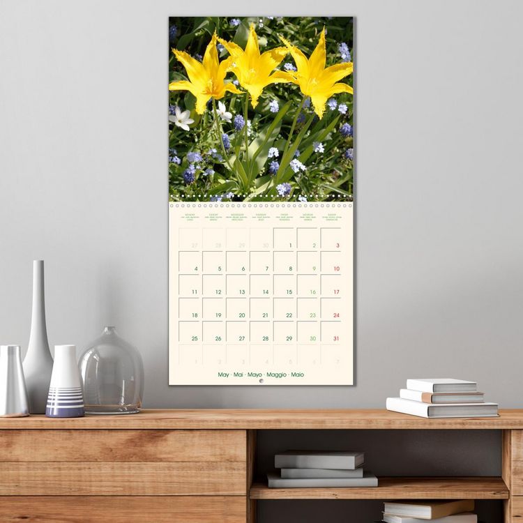 Produktbild: Tulipes charmantes et fra&icirc;ches (Calendrier mural carr&eacute; 2026 30x30 cm) Calendrier double avec une page pour vos prises de notes