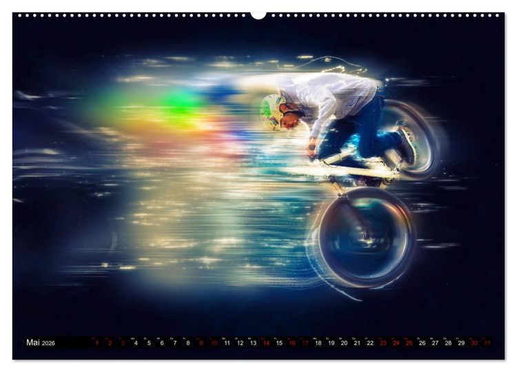 Produktbild: BMX Universum (hochwertiger Premium Wandkalender 2026 DIN A2 quer), Kunstdruck in Hochglanz