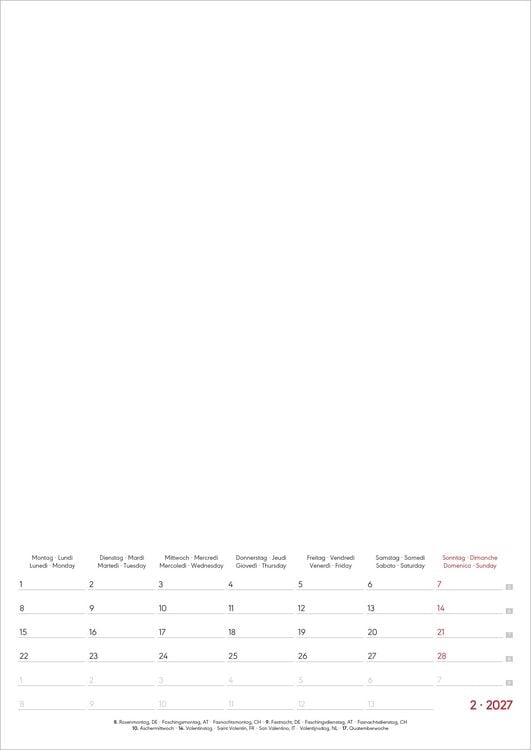 Produktbild: Kreativkalender A4 Notiz 2027