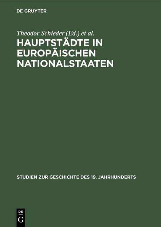 Produktbild: Hauptst&auml;dte in europ&auml;ischen Nationalstaaten
