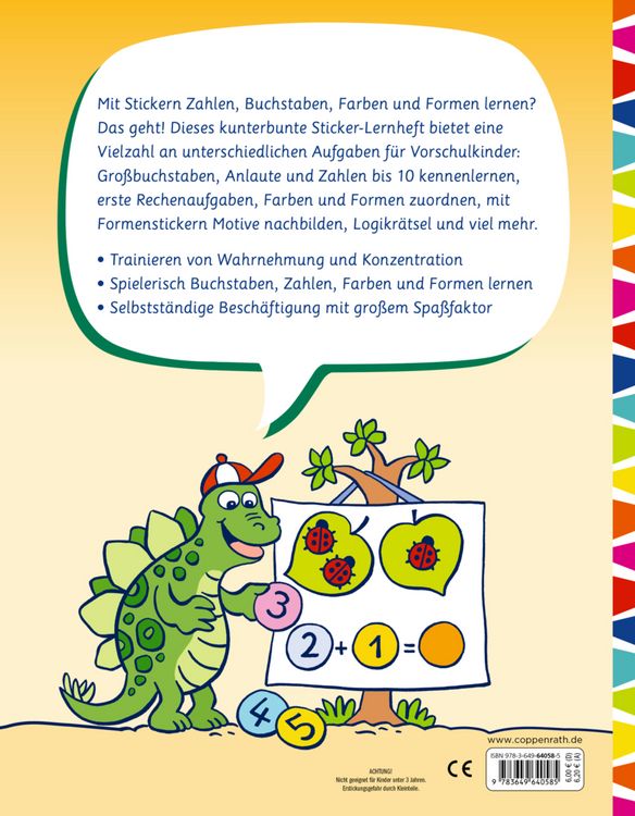 Produktbild: Sticker-Lernspa&szlig; (Dinosaurier)