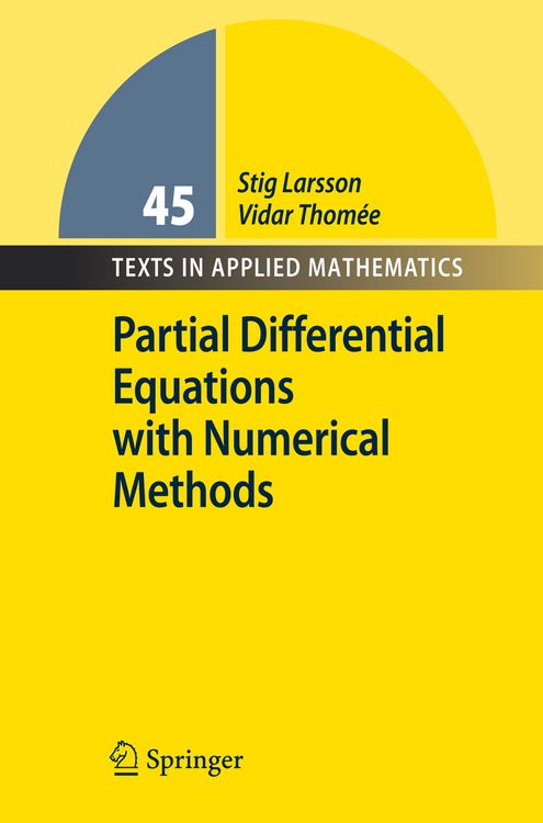 Produktbild: Partial Differential Equations with Numerical Methods