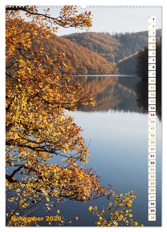 Produktbild: EIFEL - Kraftorte Wald und Wasser (hochwertiger Premium Wandkalender 2026 DIN A2 hoch), Kunstdruck in Hochglanz