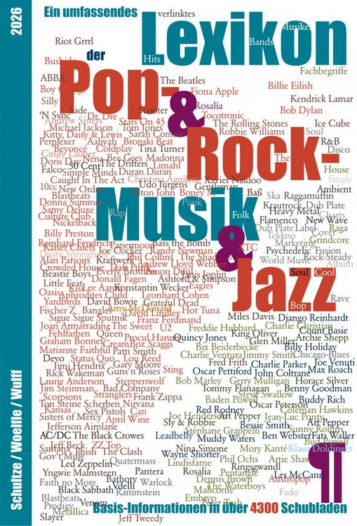 Produktbild: Ein umfassendes Lexikon der Pop-, Rock- und Jazz-Musik