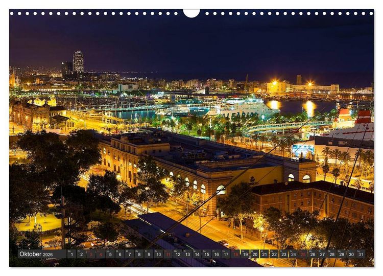 Produktbild: Metropole Barcelona (Wandkalender 2026 DIN A3 quer), CALVENDO Monatskalender