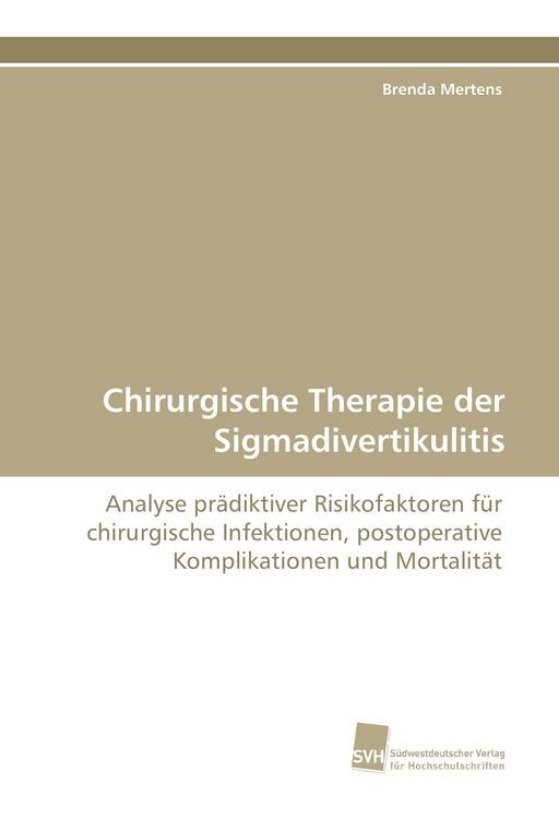 Produktbild: Chirurgische Therapie der Sigmadivertikulitis