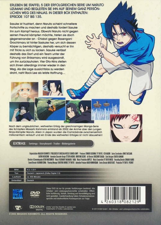 Produktbild: Naruto - Die komplette Staffel 5 - Uncut [5 DVDs]