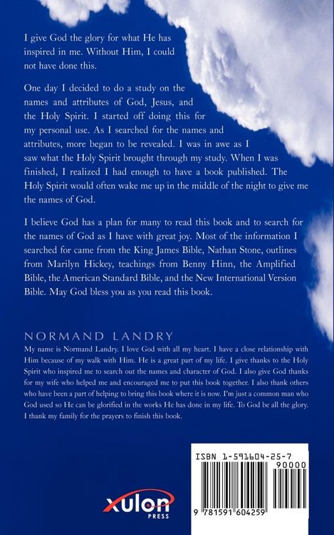 Produktbild: Names, Titles and Attributes Father, Jesus Christ and holy Spirit