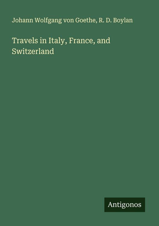 Produktbild: Travels in Italy, France, and Switzerland