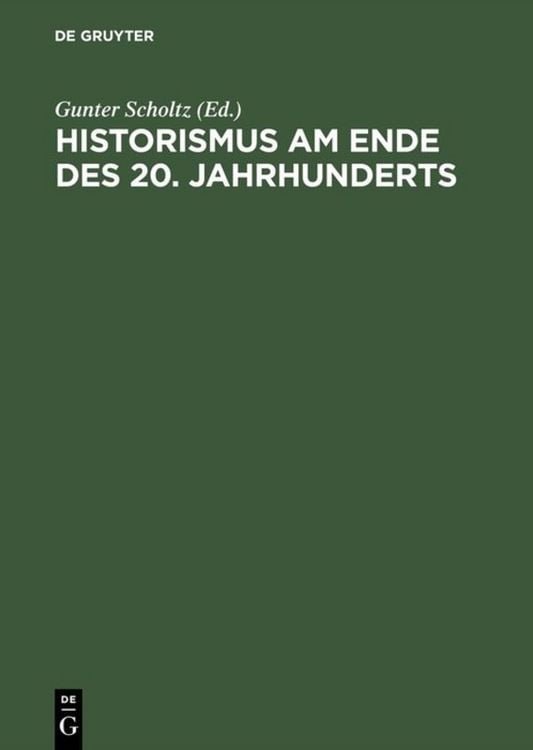 Produktbild: Historismus am Ende des 20. Jahrhunderts