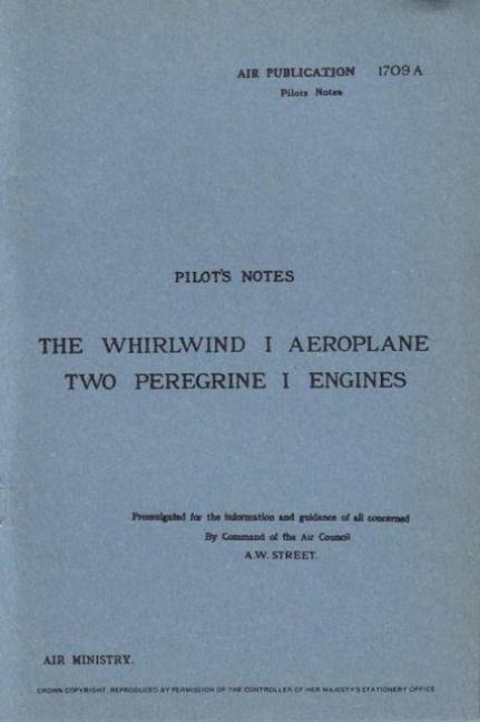 Produktbild: Whirlwind I Pilot's Notes