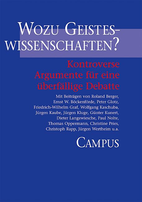 Produktbild: Wozu Geisteswissenschaften?