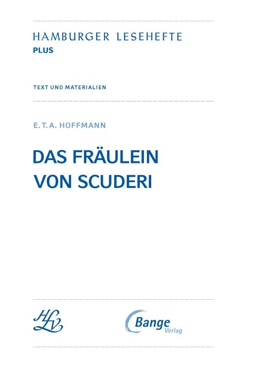 Produktbild: Das Fr&auml;ulein von Scuderi von E. T. A. Hoffmann (Textausgabe)