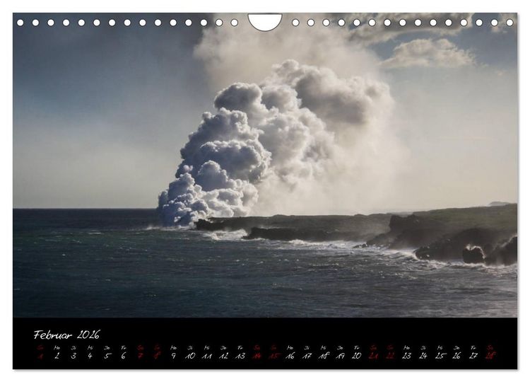 Produktbild: Kilauea Volcano Hawaii - Auf den Spuren von Feuerg&ouml;ttin Pele (Wandkalender 2026 DIN A4 quer), CALVENDO Monatskalender