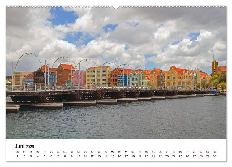 Produktbild: Curacao, die facettenreiche Karibikinsel (hochwertiger Premium Wandkalender 2026 DIN A2 quer), Kunstdruck in Hochglanz
