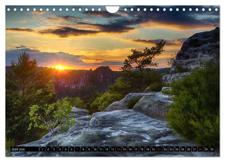 Produktbild: Bilder aus dem Nationalpark S&auml;chsische Schweiz (Wandkalender 2026 DIN A4 quer), CALVENDO Monatskalender