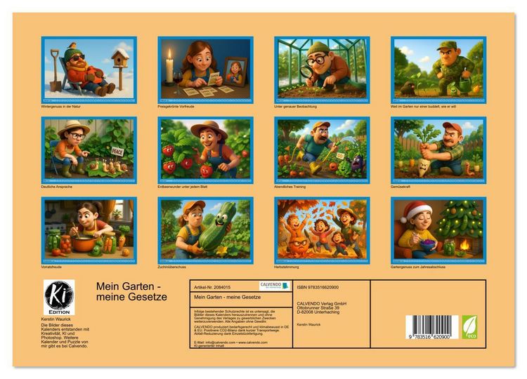 Produktbild: Mein Garten - meine Gesetze (hochwertiger Premium Wandkalender 2026 DIN A2 quer), Kunstdruck in Hochglanz