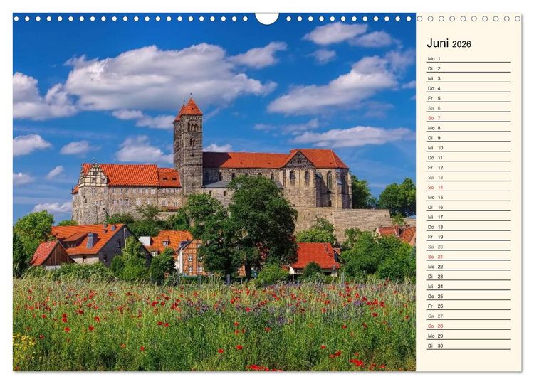 Produktbild: Quedlinburg - Welterbestadt im Harz (Wandkalender 2026 DIN A3 quer), CALVENDO Monatskalender