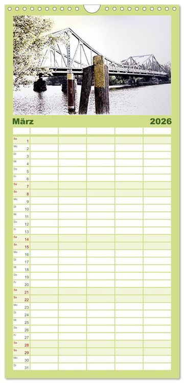 Produktbild: Familienplaner 2026 - Potsdam Kalender mit 5 Spalten (Wandkalender, 21 x 45 cm) CALVENDO