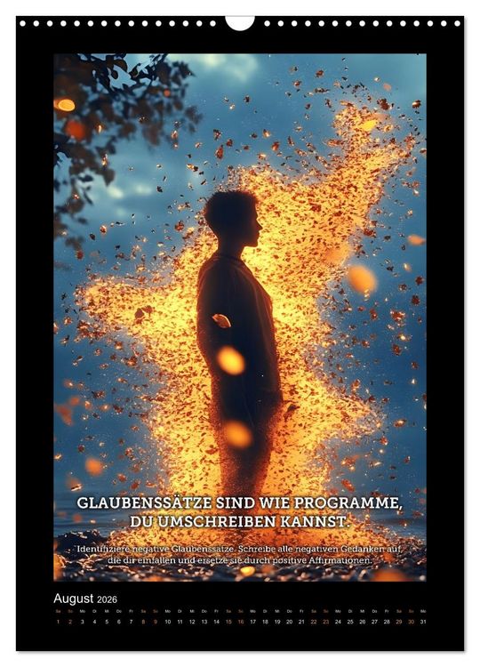 Produktbild: Vom Tr&auml;umen zum Tun! - Erschaffe dir in 12 Monaten dein Million&auml;rs-Mindset. (Wandkalender 2026 DIN A3 hoch), CALVENDO Monatskalender