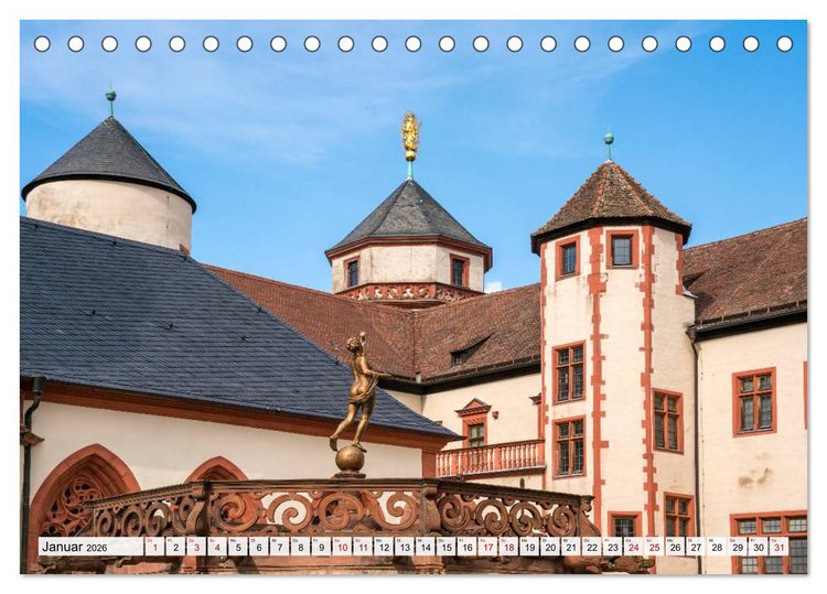 Produktbild: W&uuml;rzburg - Bayern (Tischkalender 2026 DIN A5 quer), CALVENDO Monatskalender