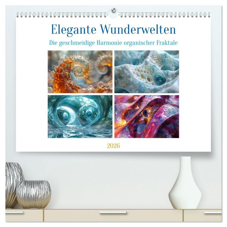 Produktbild: Elegante Wunderwelten (hochwertiger Premium Wandkalender 2026 DIN A2 quer), Kunstdruck in Hochglanz