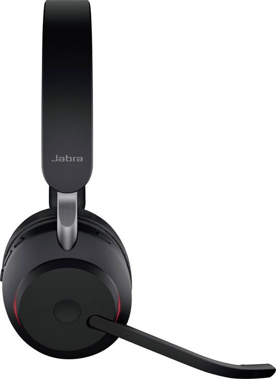 Produktbild: Jabra Evolve2 65 UC Telefon On Ear Headset Bluetooth&reg; Stereo Schwarz Noise Cancelling Lautst&auml;rkeregelung, Batterieladeanzeige, Mikrofon-Stummschalt